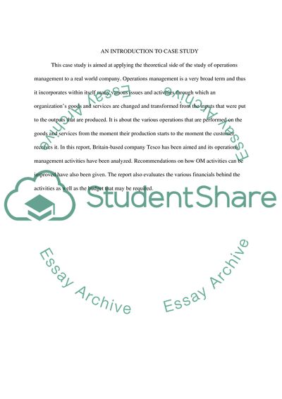 Operations management for creating competitive advantage