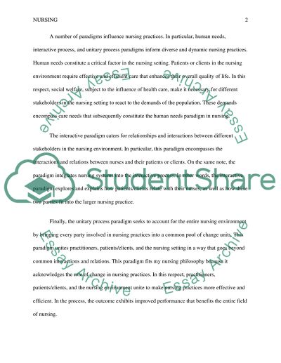 Explain in your own words the difference between the three paradigms