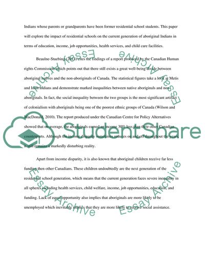 Canadian Aboriginal Residential Schools