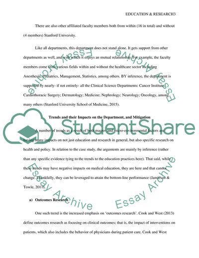 Education and Research in Healthcare at Stanford