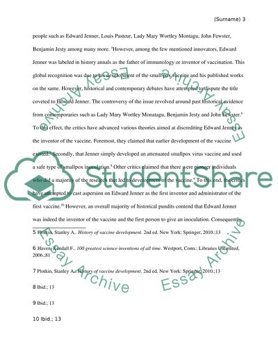 Edward Jenner was the first ever to give inoculation to people/ invent the vaccine