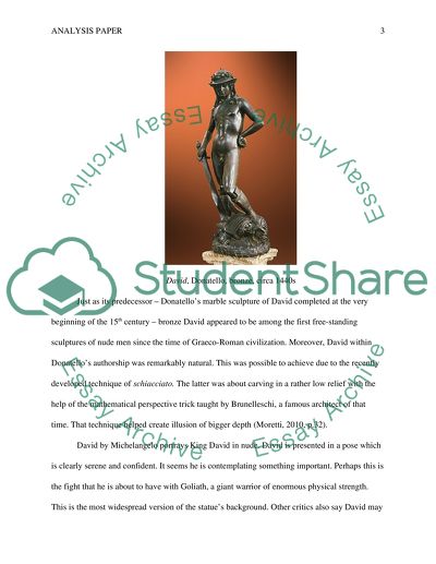 Comparing David by Donatello and David by Michelangelo