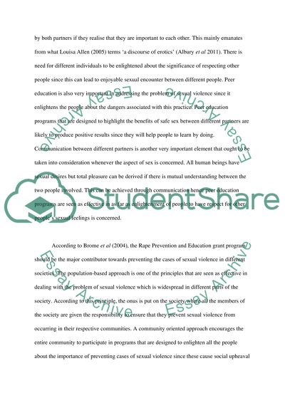 Sexual Assault or Sexual Violence