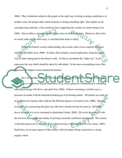 Chinese osmology: Meanings in Early Political Culture