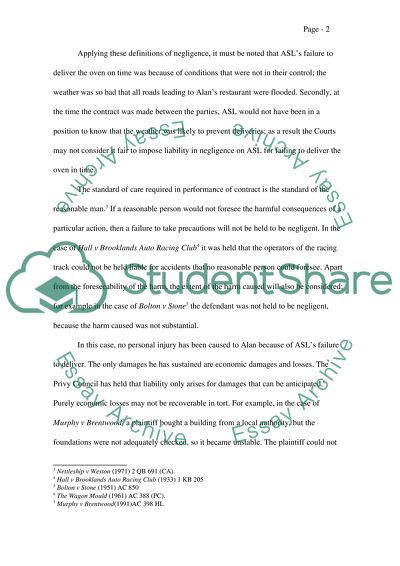 The Standard of Care Required in Performance of Contract