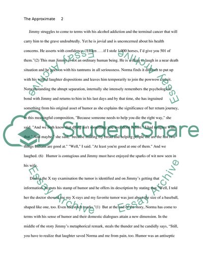 The Approximate Size of My Favorite Tumor