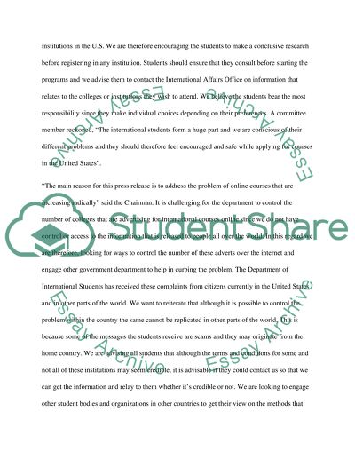 Public affair class media material plan