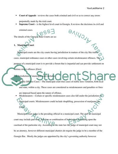 Types of Courts in Georgia