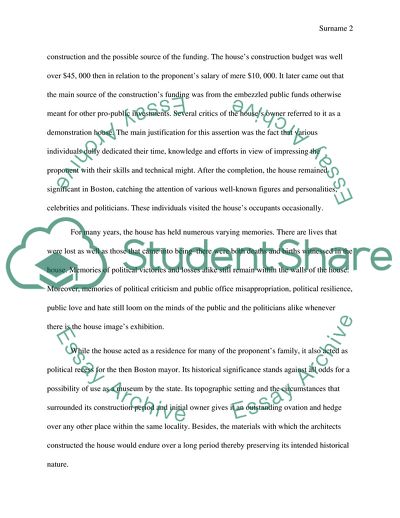 The History of James M. Curleys House