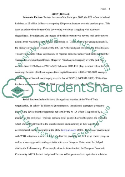 Perspectives of Irelands Economic Development