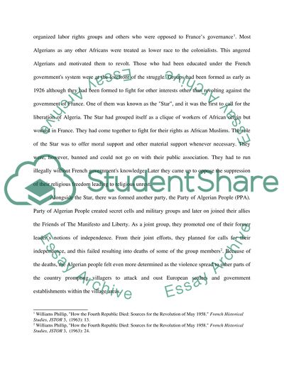 The Struggle for Independence of Algeria: Battle of Algiers