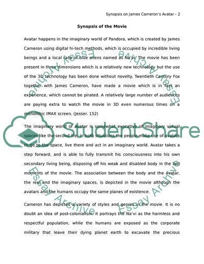 Synopsis of the Avatar Movie