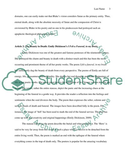 Summary Of Scholary Articles