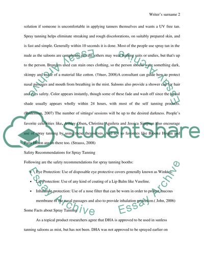 Spray Tanning Issues