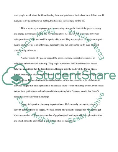 Energy Independence Psychology