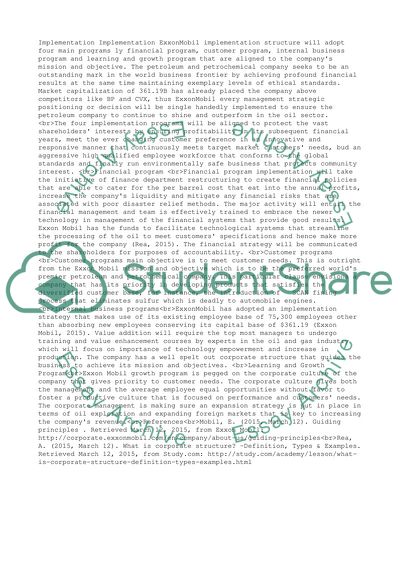 CEO Project-EXXON Mobil