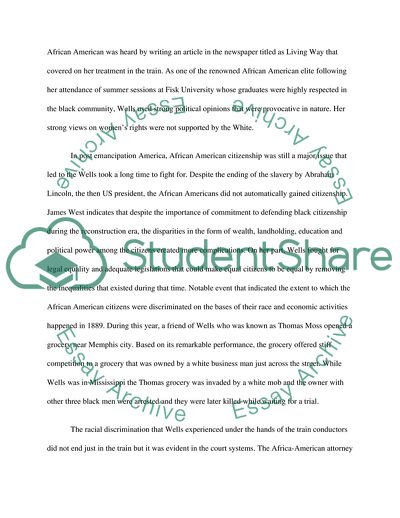 They Say: Ida B. Wells and the Reconstruction of Race by James West