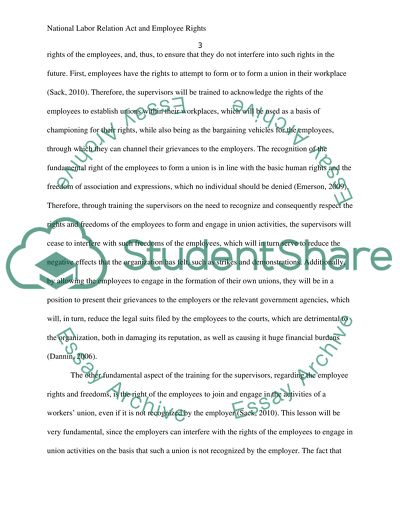 National Labor Relation Act and Employee Rights