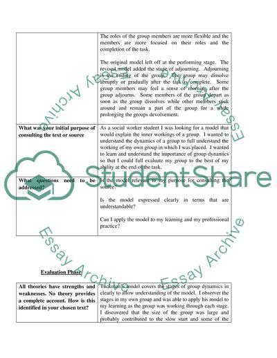 Essay social work terms