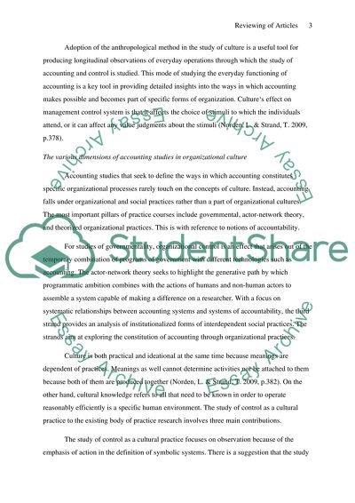 Reviewing of articles