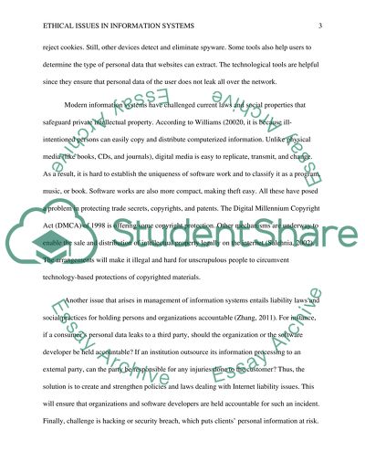 Ethical Issues in Information Systems