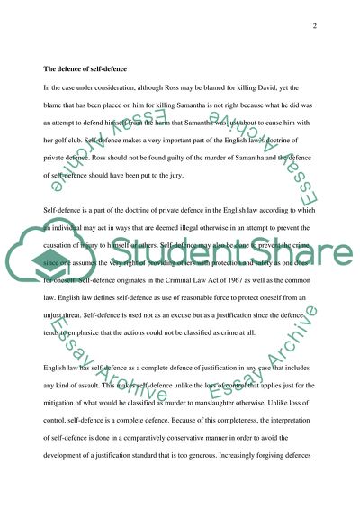 Advanced Level Criminal Law