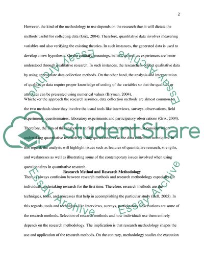 Critical Analysis and Research Methodology