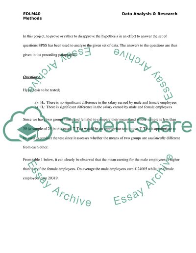 Data Research Analysis