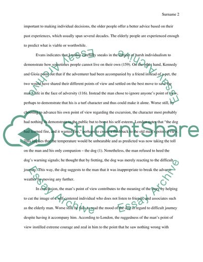 Understanding of Nature in To Build a Fire by Jack London