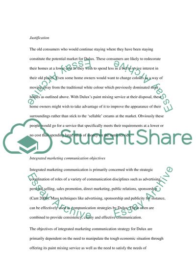 Integrated Marketing Communications Plan for Dulux