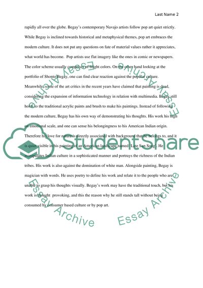 Written assignment museum visit