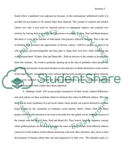 The Phenomenon Of Globality