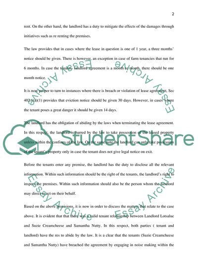 Evaluating Tenants and Landlord Agreements