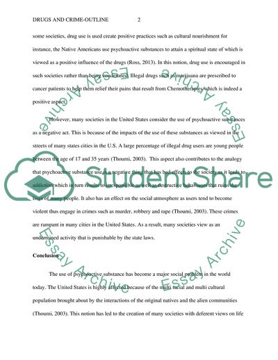 Drugs and Crime in the USA