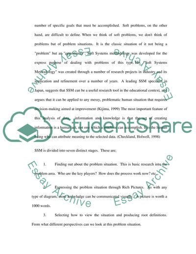 Soft Systems Methodology