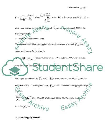 Wave Overtopping and Coastal Structures