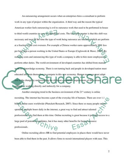 Human Resources Trends