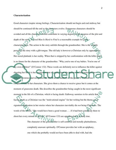 The Fabric of Characterization, Theme, and Setting in A Good Man Is Hard to Find