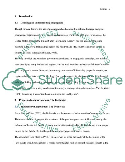 Propaganda and Foreign Policy