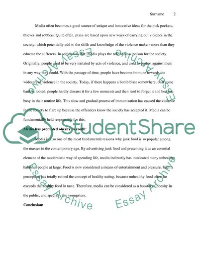 Influence of Media on Society