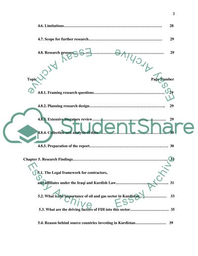 Foreign Investment in Oil and Gas Sector in Kurdistan Region of Iraq