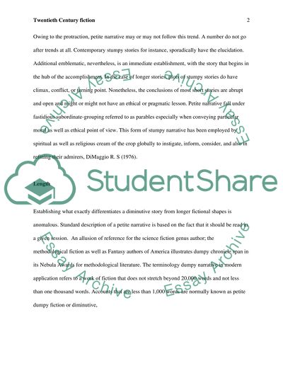 Twentieth Century Fiction