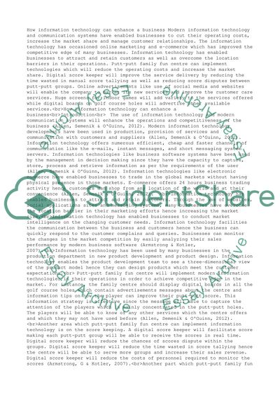 Love - How Information Technology can enhance a business