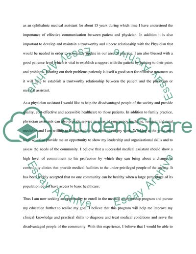 Why pursue physician assistant career