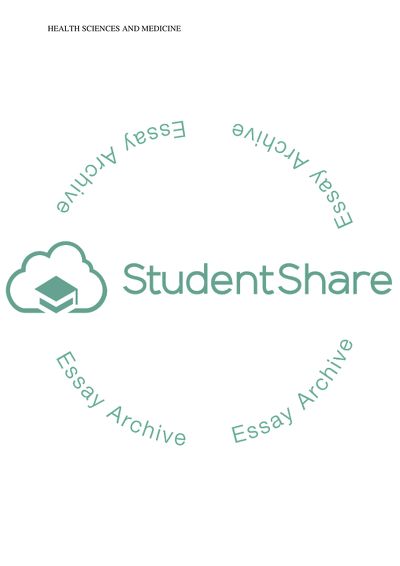 Personal statement for medical school application