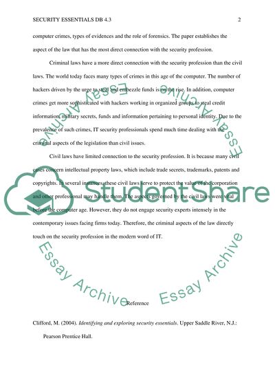 Identifying and Exploring Security Essentials