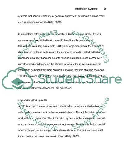 Types of Information Systems