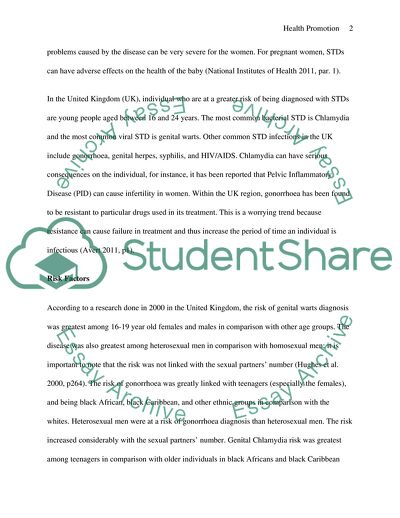 Sexually Transmitted Diseases, their Consequences, Risk Factors and Health Policy in UK and Globally