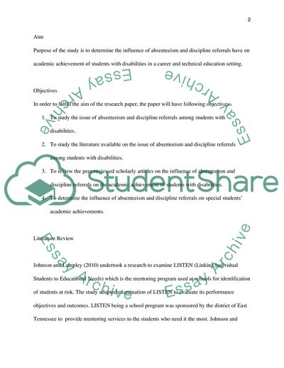 Attendance and Discipline Referrals