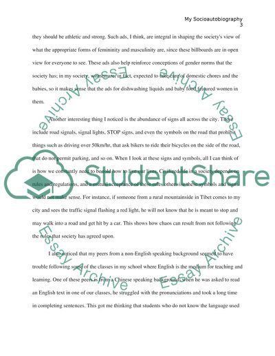 Personal Socioautobiography